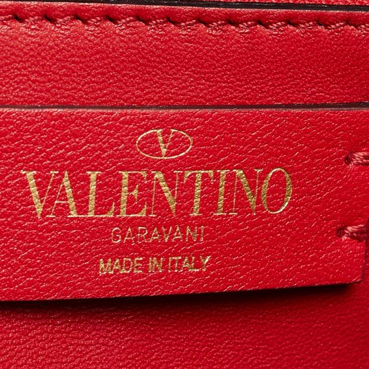 Pre Owned Valentino Purple Leather Small VSling Top Handle Bag