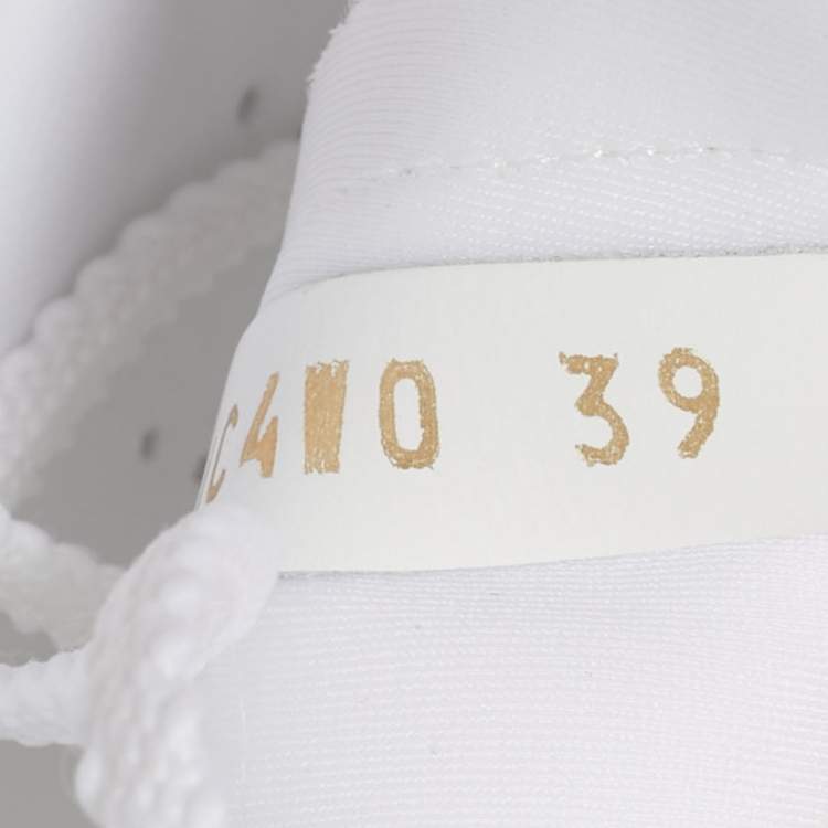 Pre Owned Valentino White Mesh True Actress Sneakers Size 39
