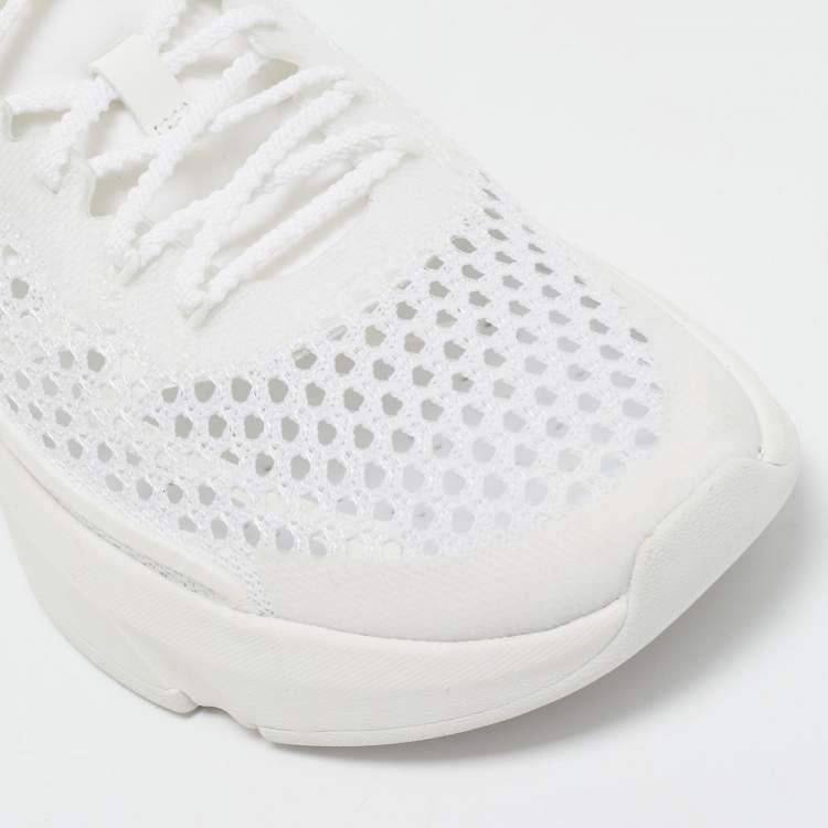 Pre Owned Valentino White Mesh True Actress Sneakers Size 39