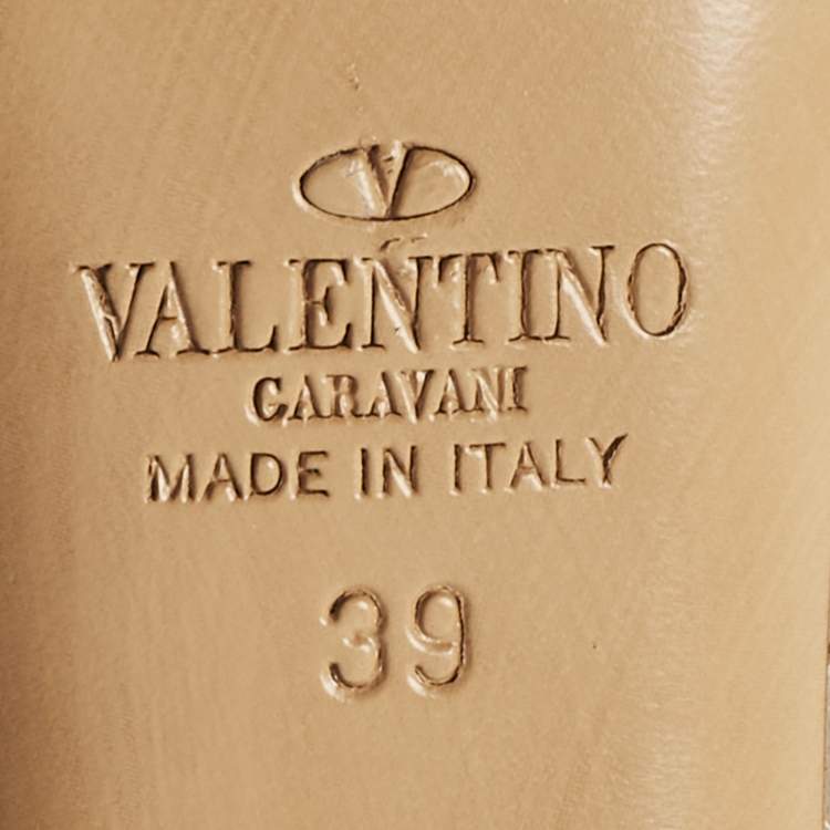 Pre Owned Valentino Dusty Pink Quilted Leather Rockstud Mary Jane Pumps Size 39