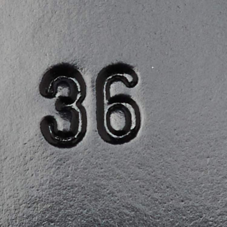 Pre Owned Valentino White Leather VLogo Chain Block Heel Slingback Pumps Size 36