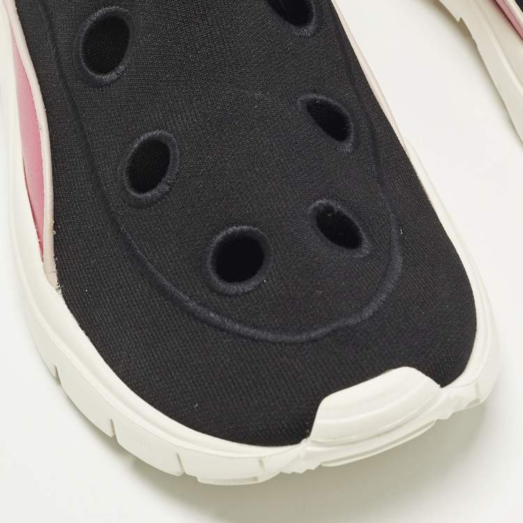 Pre Owned Valentino VLTN Heroes Size 41 Multicolor Fabric and Leather High Top Sneakers