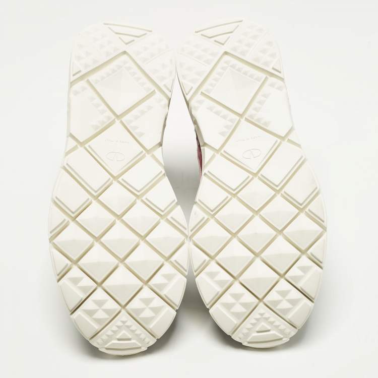 Pre Owned Valentino VLTN Heroes Size 41 Multicolor Fabric and Leather High Top Sneakers