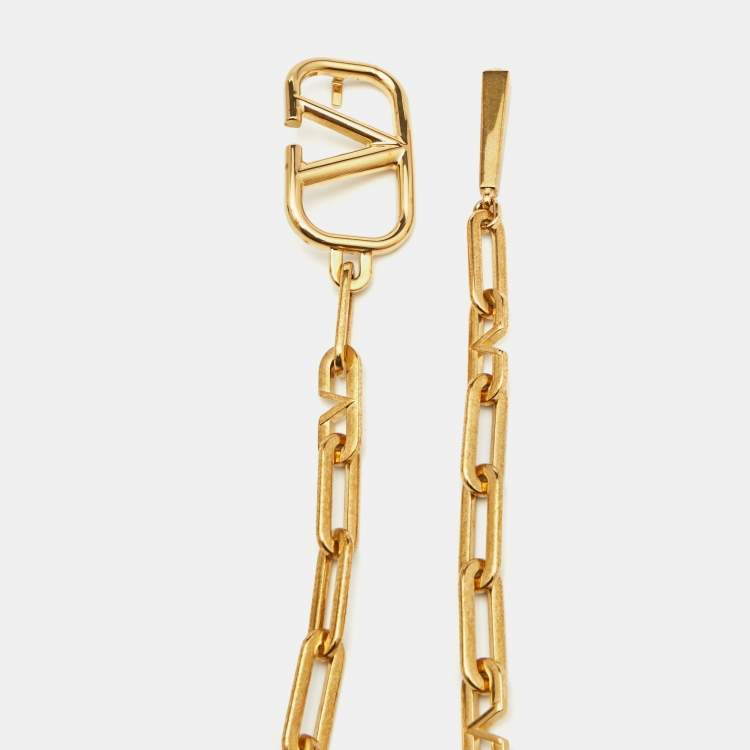 Pre Owned Valentino VChain Gold  Tone Belt 