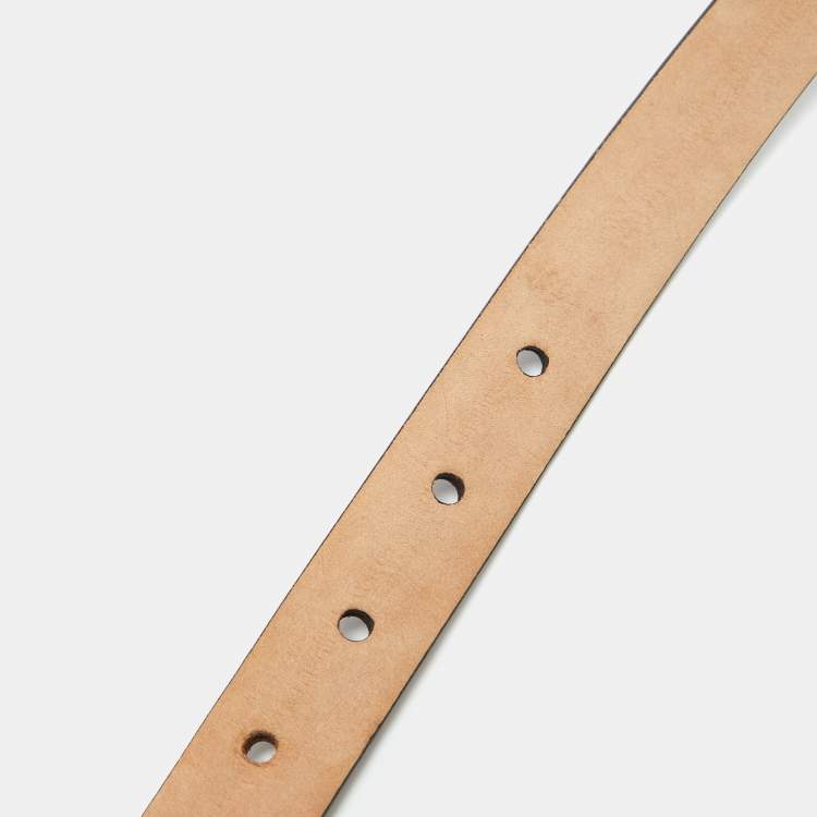 Pre Owned Valentino Burgundy Leather Crystal Embellished Butterfly Buckle Slim Belt 90 CM