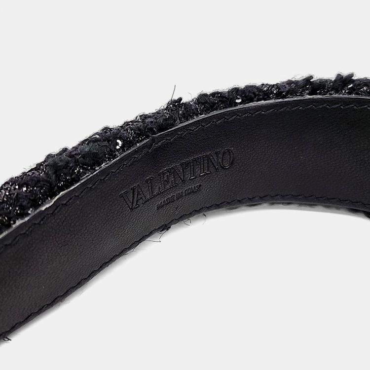 Pre Owned Valentino Black Hairband