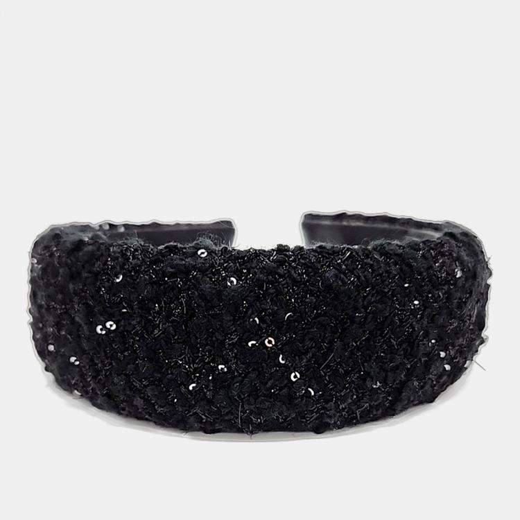 Pre Owned Valentino Black Hairband