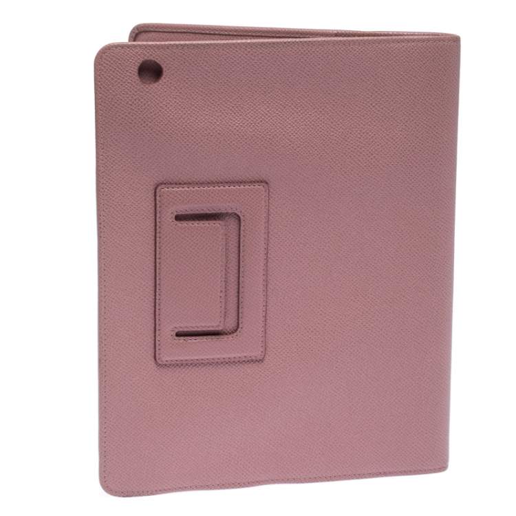 Pre Owned Valentino Light Pink Leather iPad Cover