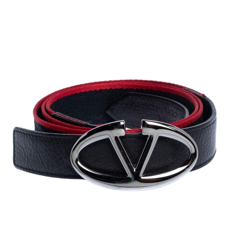 valentino canvas belt