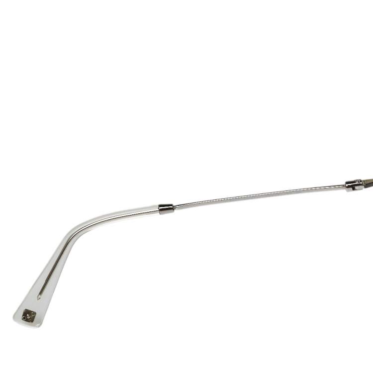 Pre Owned Valentino Black & Clear / Grey VA 4041 Cat Eye Sunglasses