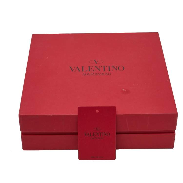 Pre Owned Valentino Gold Tone Hanging Pearl Cluster Necklace