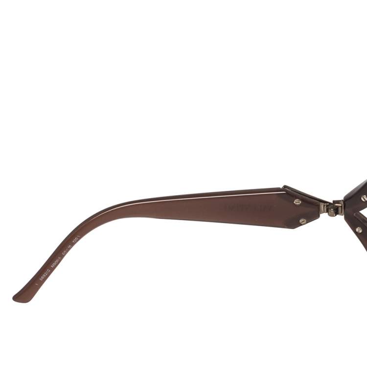 مملوكة مسبقًا Valentino Brown Acetate 5692S Gradient Oversized Sunglasses