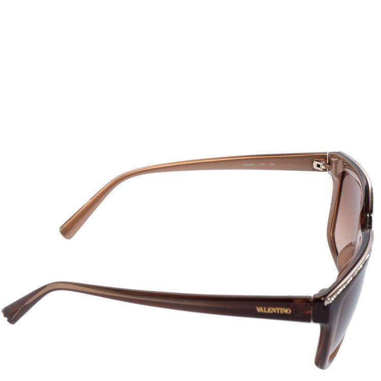 مملوكة مسبقًا Valentino Brown/ Brown Gradient V646SR Rectangle Sunglasses