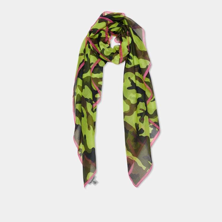 Valentino camouflage outlet scarf