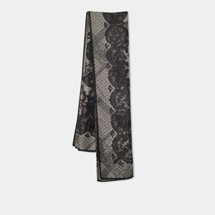 スカーフ VALENTINO Woman Neck scarf Black 7W2EK001QLK CEX Silk head wrap in black - Valentino | Mytheresa