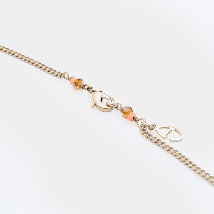 Pre Owned Valentino Native Couture Beaded Pendant Necklace