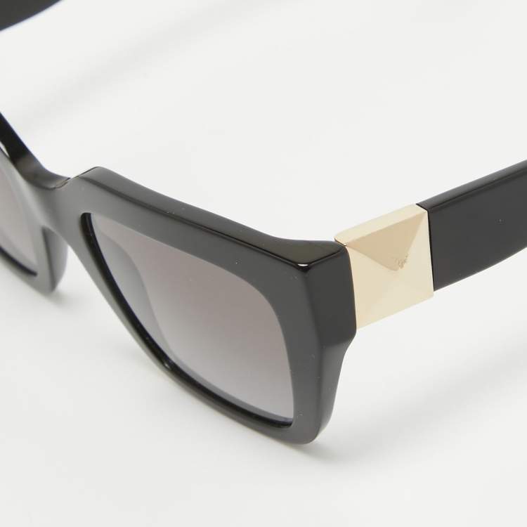 Pre Owned Valentino Black Gradient VA 4097 Square Sunglasses