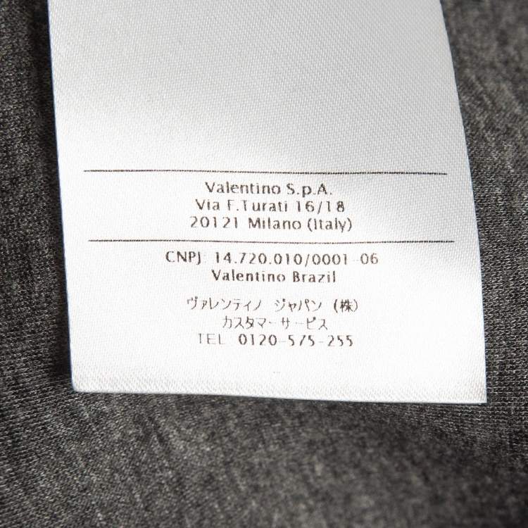 Pre Owned Valentino Black Animal Fantasy Print Neoprene Sweatshirt L
