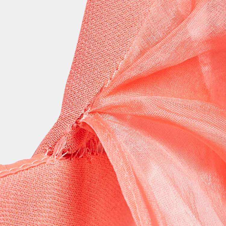 Pre Owned Valentino Pink Crepe Embellished Maxi Dress M