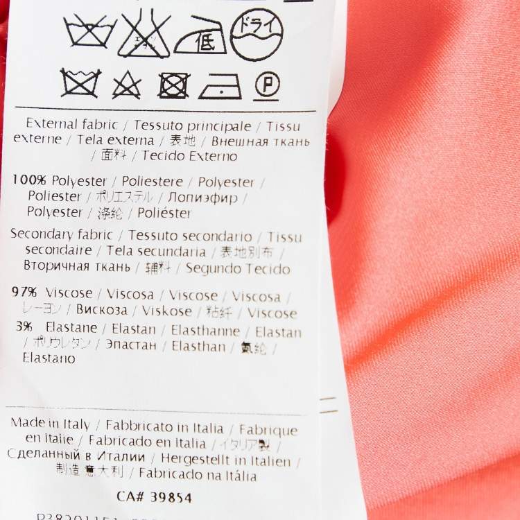 Pre Owned Valentino Pink Crepe Embellished Maxi Dress M