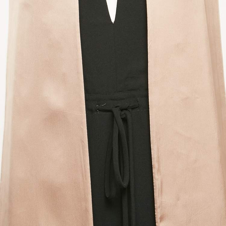 Pre Owned Valentino Black Crepe Tie-Up Halter Neck Backless Jumpsuit S