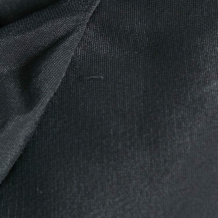Pre Owned Valentino Black VLTN Print Crepe Pleated Midi Dress S