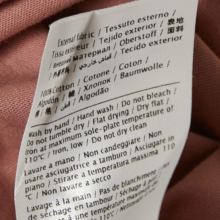 Pre Owned Valentino Pink VLTN Print Jersey Crew Neck T-Shirt S