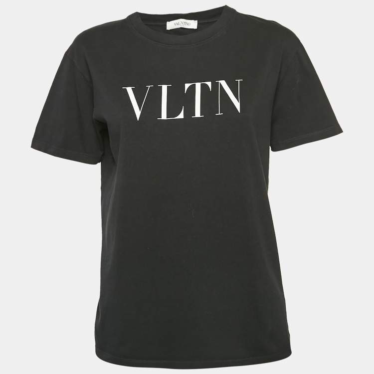 人気デザイン】ヴァレンティノ☆センターロゴ入りTシャツ VLTN
