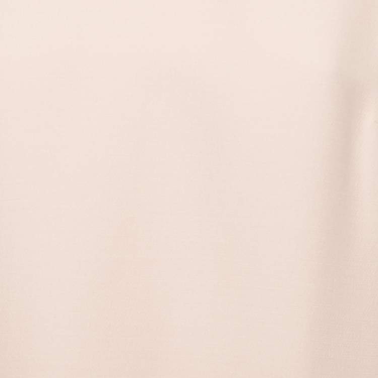 Pre Owned Valentino Pink Wool Blend Bell Sleeve Midi Dress M