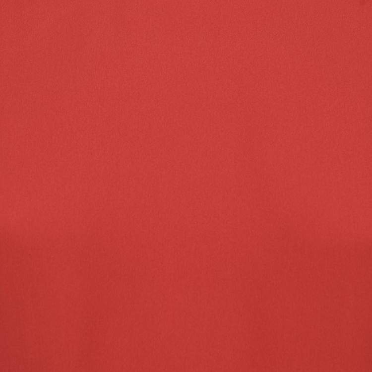 Pre Owned Valentino Red Silk Full Sleeve Jumpsuit M