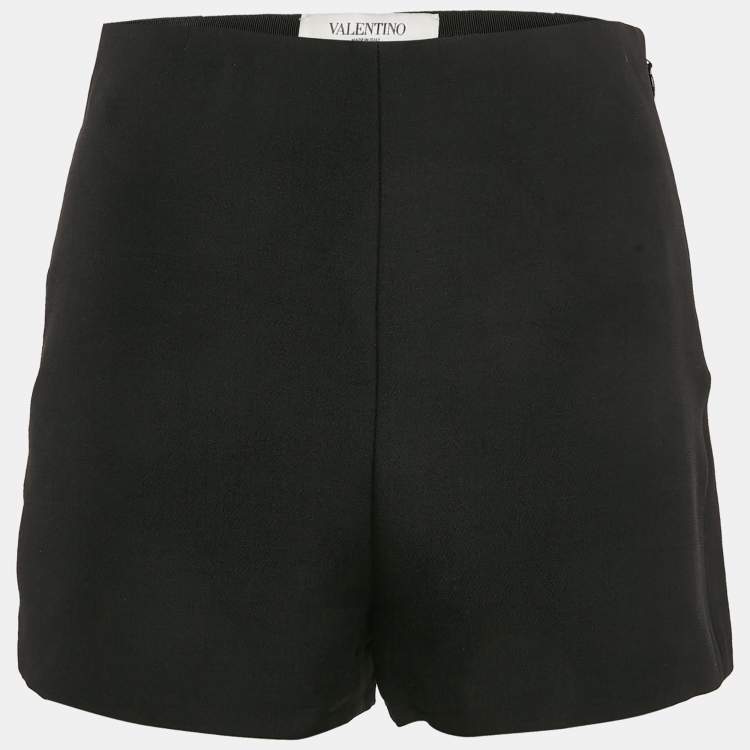 Pre Owned Valentino Black Wool Blend Short S