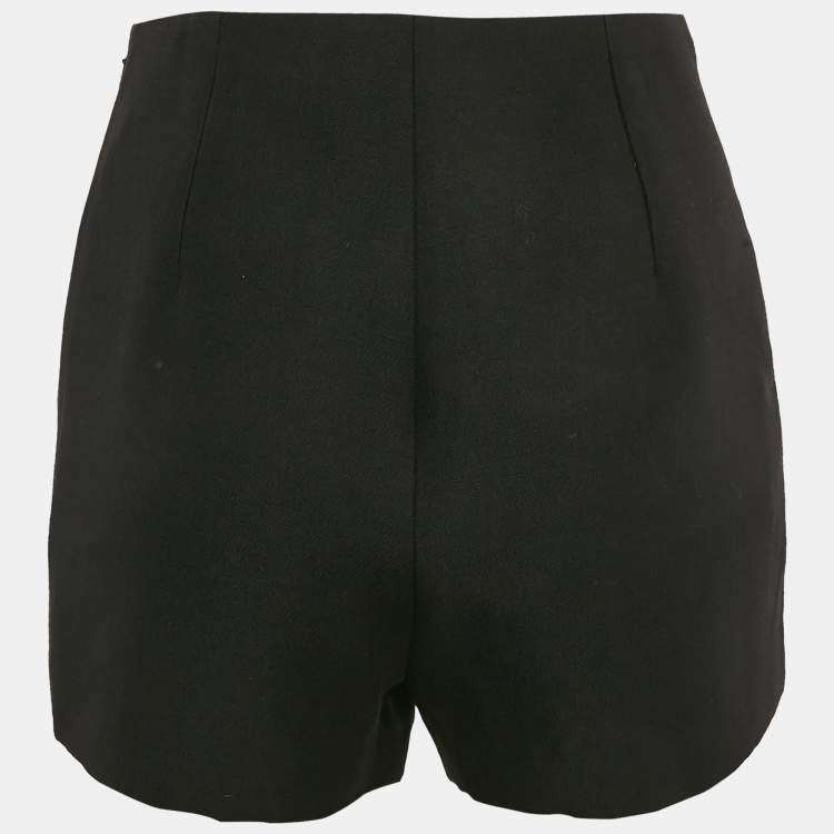 Pre Owned Valentino Black Wool Blend Short S