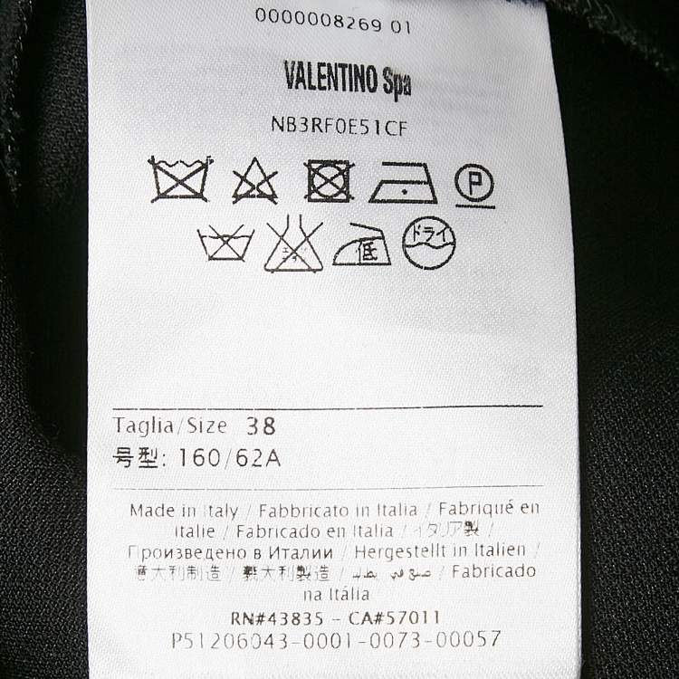Pre Owned Valentino Black Wool Blend Short S