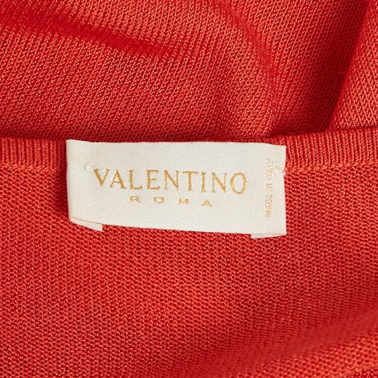 مملوكة مسبقًا Valentino Red Jersey Tank Top M