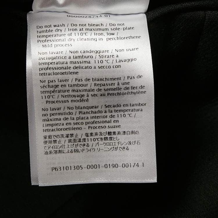 Pre Owned Valentino Black Wool Double Breasted Blazer M