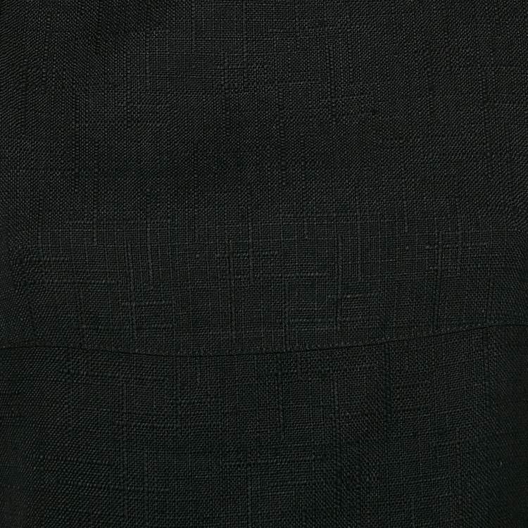 Pre Owned Valentino Garavani Black Viscose Mini Dress and Skirt Set M