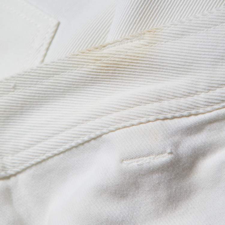 Pre Owned Valentino Vintage White Cotton Slim Fit Jeans M/Waist 30"