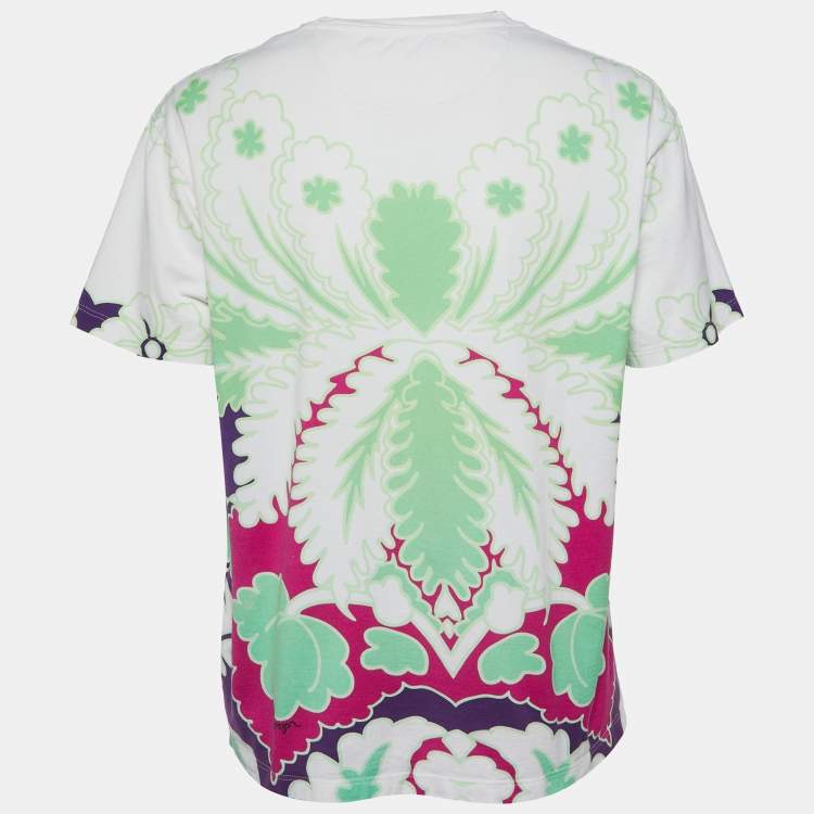 Pre Owned Valentino Multicolor VLTN Logo Print Crew Neck T-Shirt S