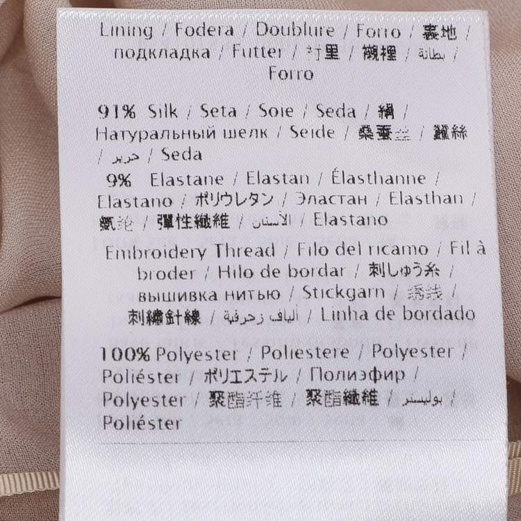 Pre Owned Valentino Pink Tulle Embellished One shoulder Evening Dress L