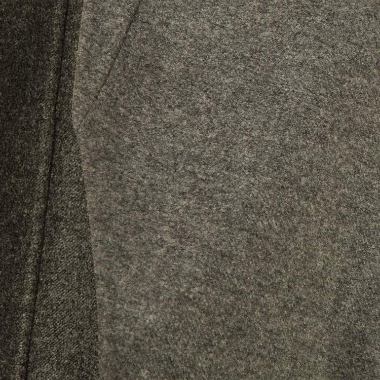 Pre Owned Valentino Grey Wool Cape S