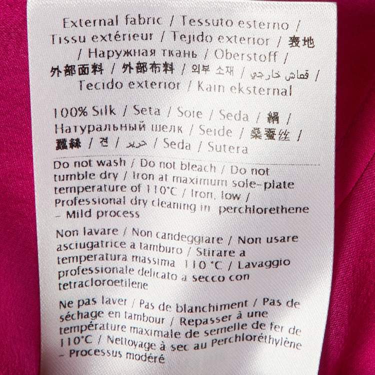 Pre Owned Valentino Pink Silk Sheer Sleeveless Top XS