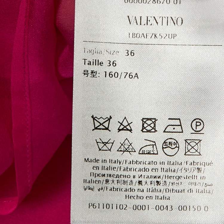 Pre Owned Valentino Pink Silk Sheer Sleeveless Top XS