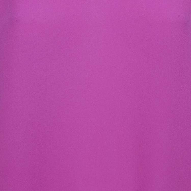 Pre Owned Valentino Pink Silk Tie-Up Neck Detail Oversized Blouse S