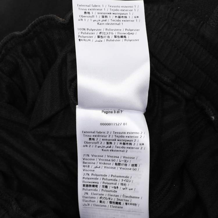 Pre Owned Valentino Black Polyester Pleated Midi Dress M