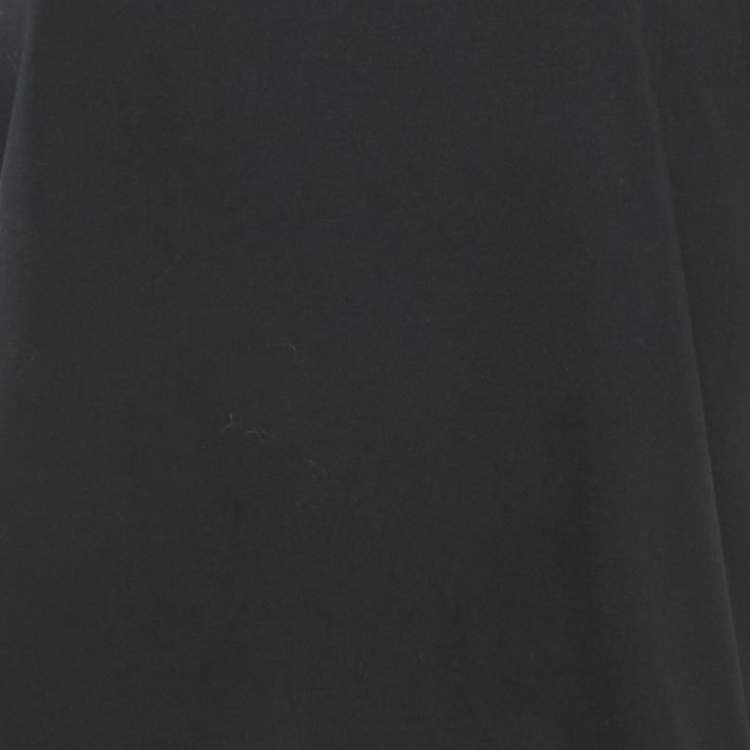 Pre Owned Valentino Black Cotton Knit Stud Detail Crew Neck T-Shirt S