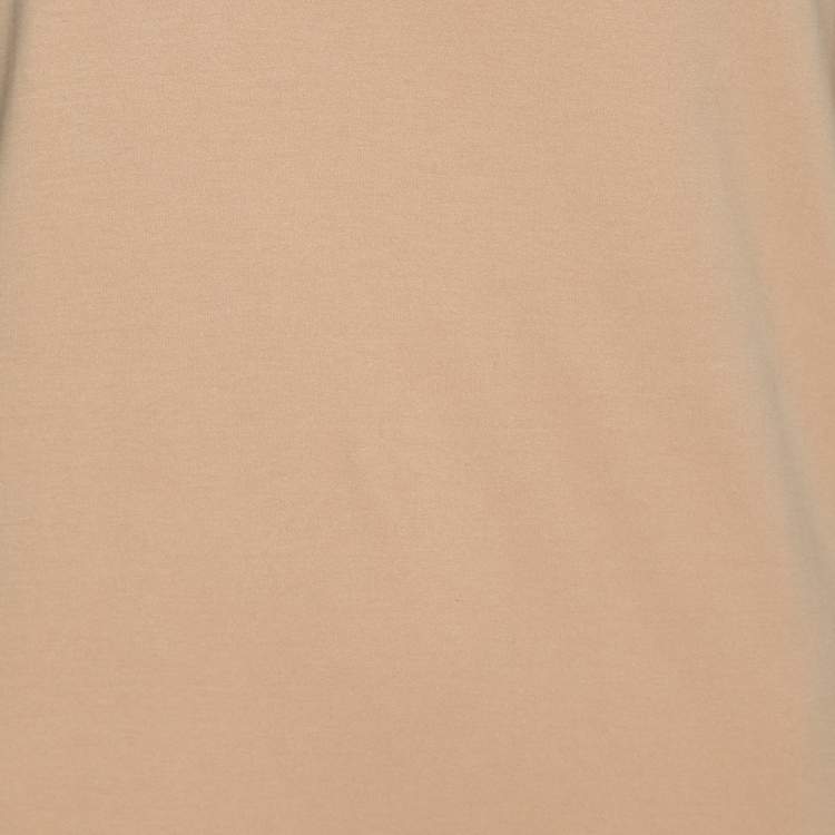 Pre Owned Valentino Beige Knit Silk Top M