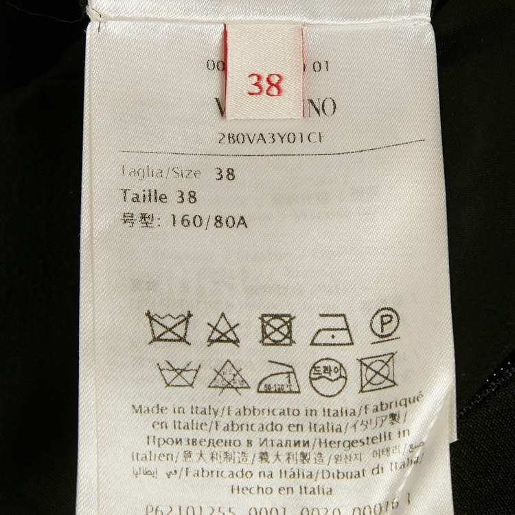 Pre Owned Valentino Black Wool Blend Cut-Out Sleeveless Mini Dress S