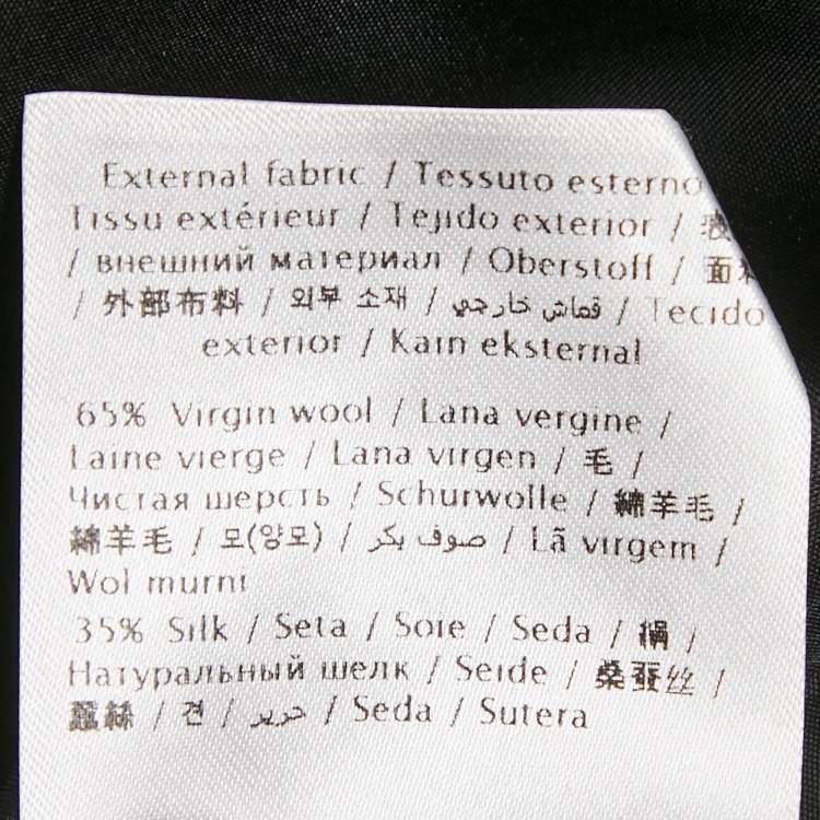 Pre Owned Valentino Black Wool Blend Top and Shorts Set S