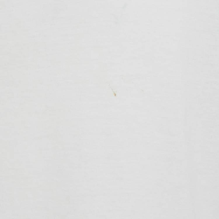 Pre Owned Valentino White Archive Manifesto Bandana Print Crew Neck T-Shirt L