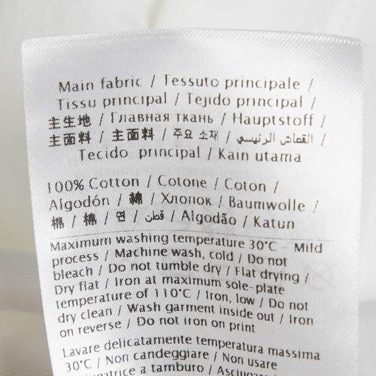 Pre Owned Valentino White Archive Manifesto Bandana Print Crew Neck T-Shirt L